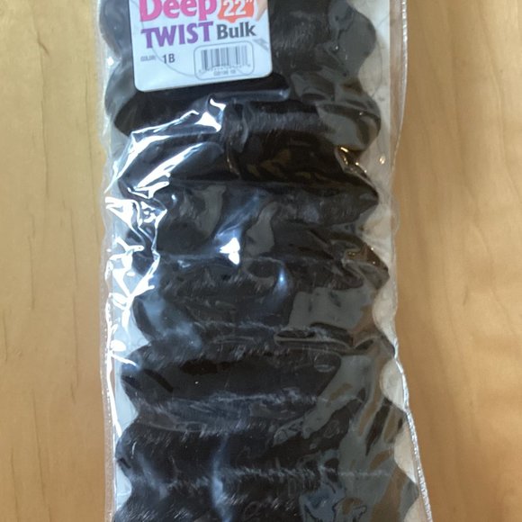 Unopened Model Model 22" Deep Twist Hair Color 1B - Picture 4 of 9